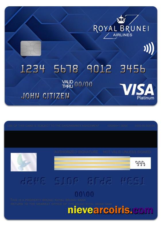 Brunei Baiduri Bank Royal Brunei Visa Platinum Credit Card